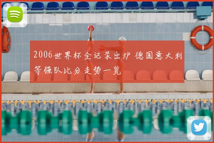 2006世界杯全记录出炉 德国意大利等强队比分走势一览